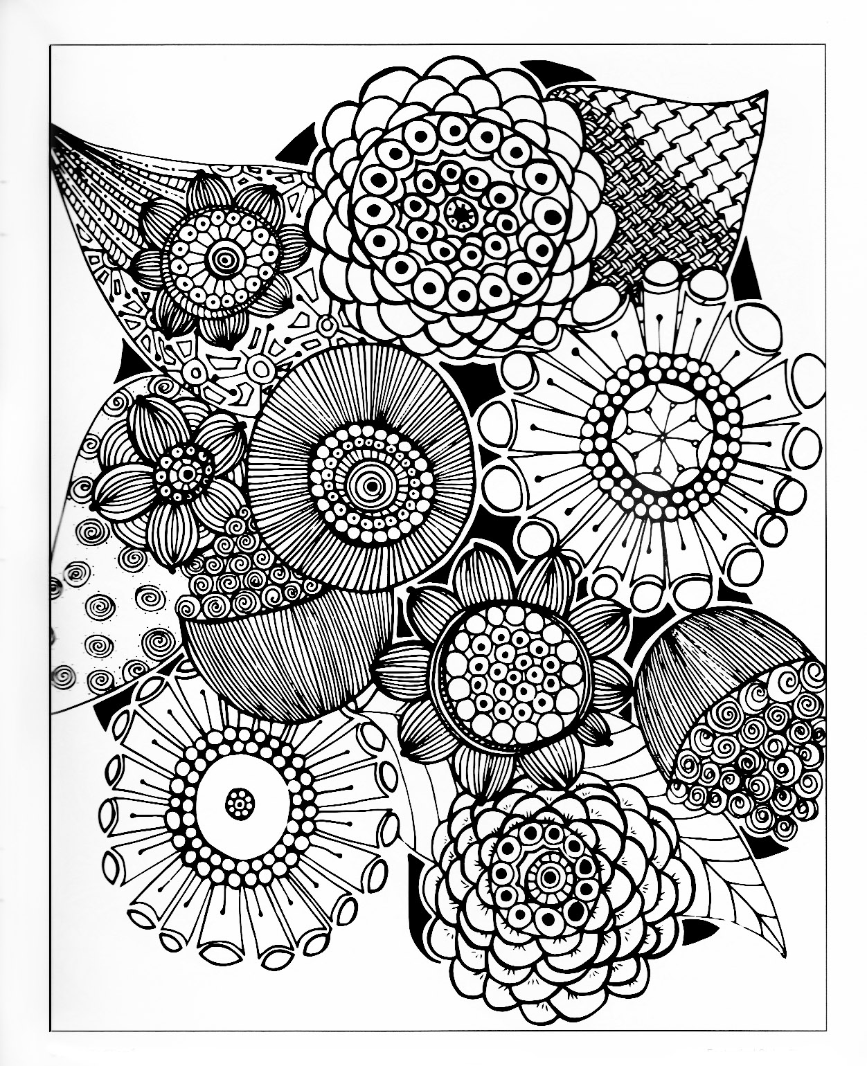 Abstract Floral Activity Sheet